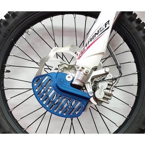 ALLOY FRONT DISC GUARD XT ONLY BLUE
